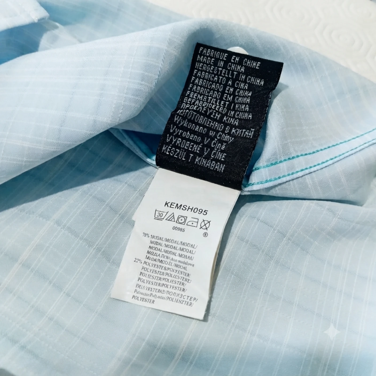 Camisa Quicksilver de Mangas Curtas Tamanho GG Cor Azul Claro Xadrez – photo 8